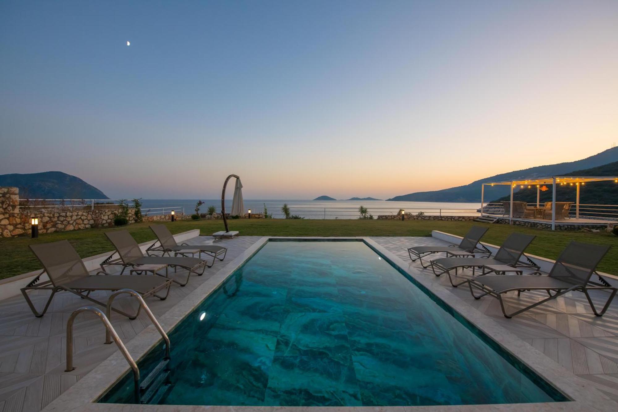 Beachfront Sari Villa With Private Swimming Pool Kalkan Exterior photo